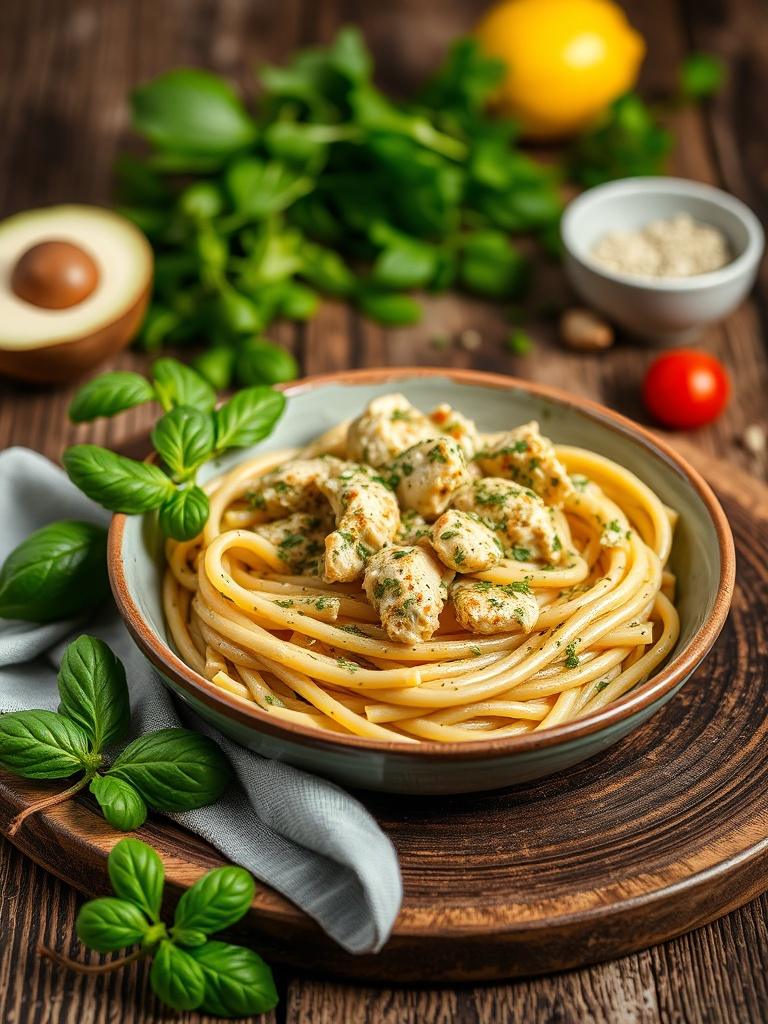 Creamy Pesto Chicken Pasta