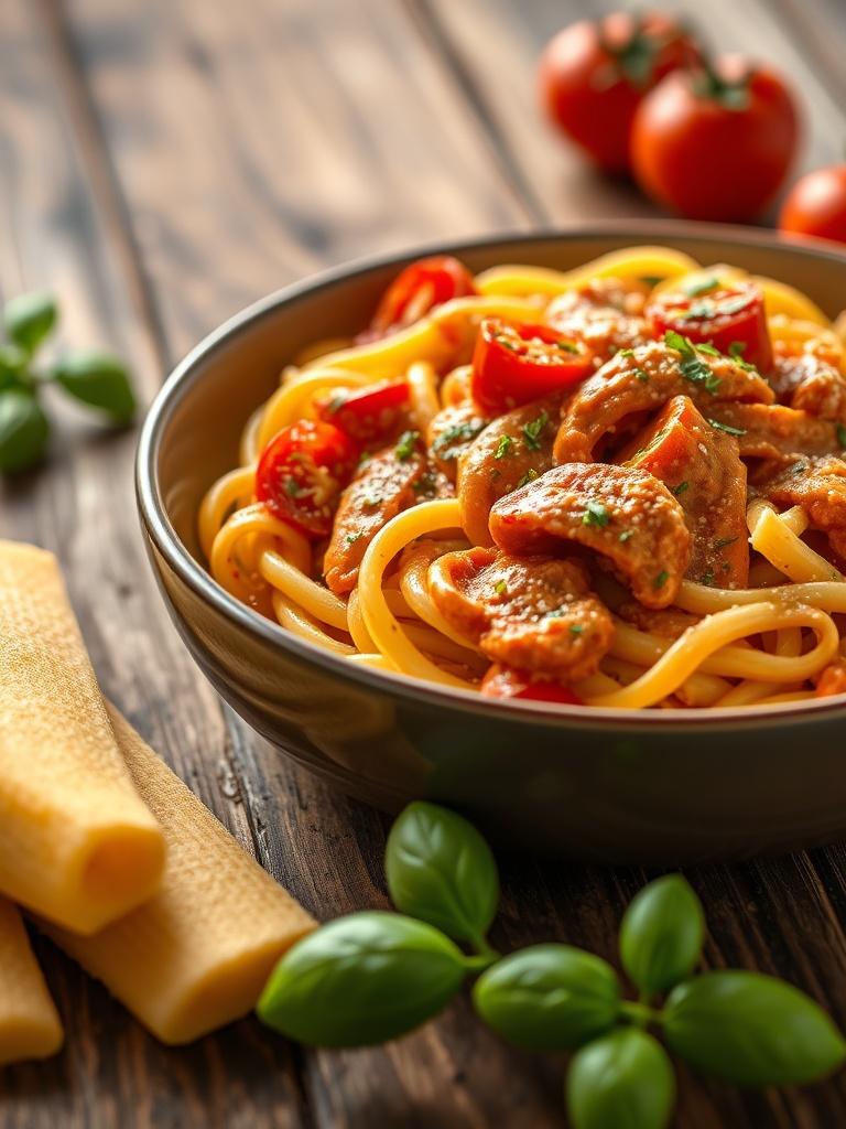 Creamy Tomato Rigatoni Pasta