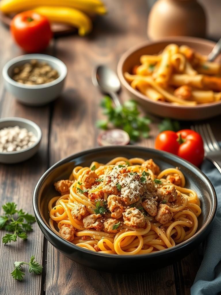 Crock Pot Cajun Chicken Pasta