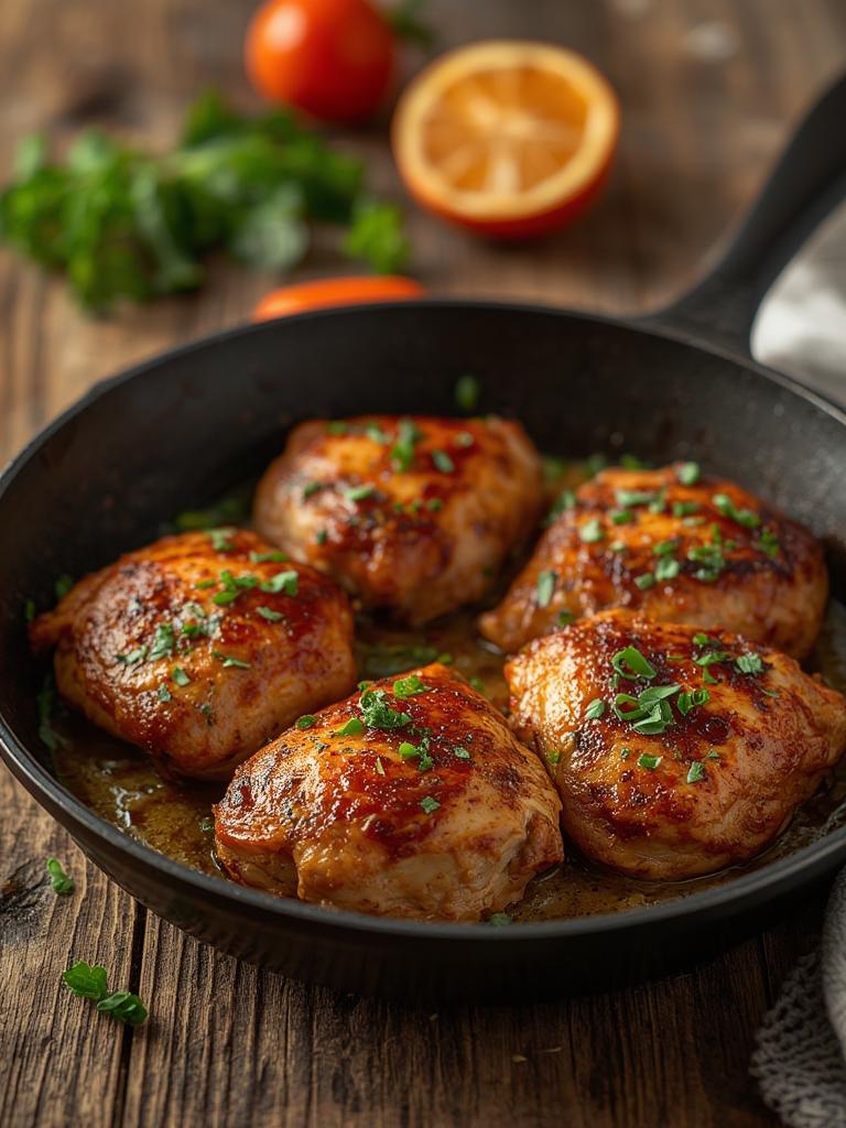 Easy Skillet Chicken Thighs