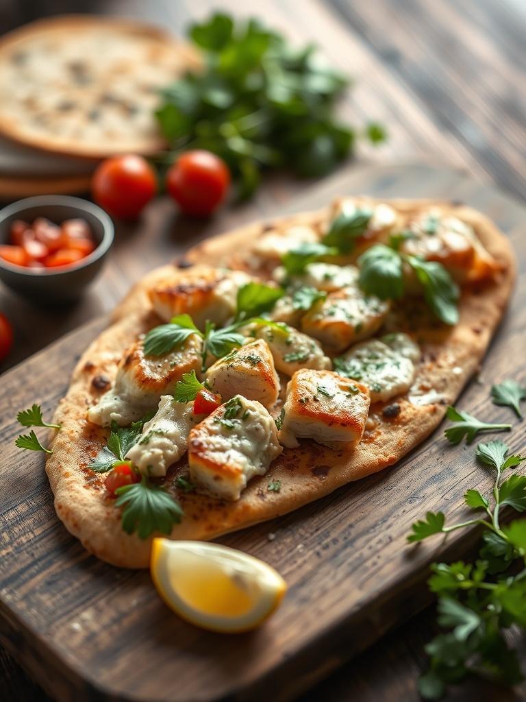 Chicken Caesar Flatbread